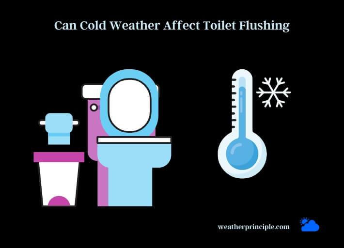 can cold weather affect toilet flushing