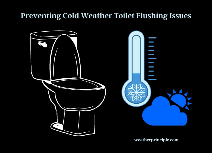 preventing cold weather toilet flushing issues