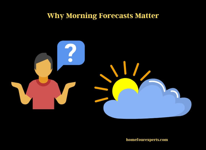 why morning forecasts matter
